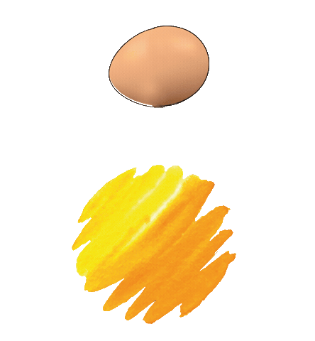 Brunch Eggdrop Sticker by TapestryMY