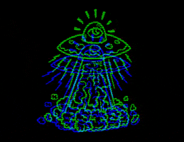 Spaceship Aluminati Skateboards GIF