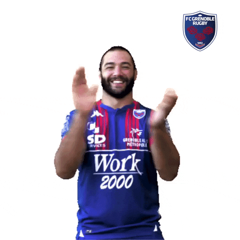 Happy Clapping GIF by FCG Rugby
