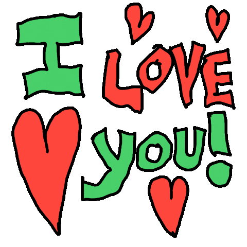 I Love You Hearts Sticker by BB
