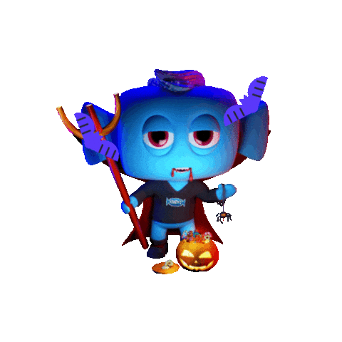 Halloween Bats Sticker by Kandyz