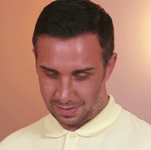 Celebrity gif. A wide-eyed Keiran Lee smiles, then nods in agreement.