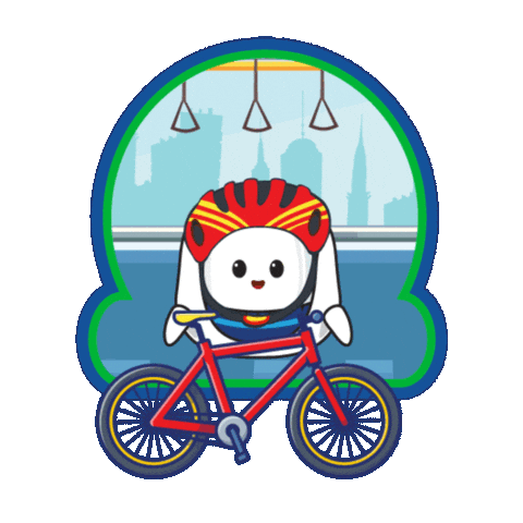 Biker Kereta Sticker by MRT Jakarta