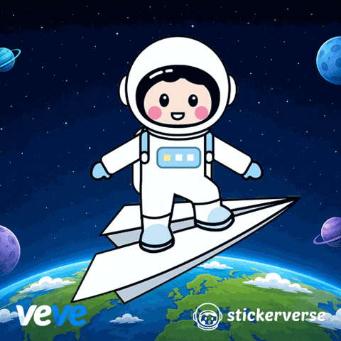 Flying In Space GIF by VeVe