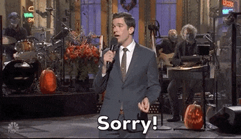Sorry John Mulaney GIF by Saturday Night Live