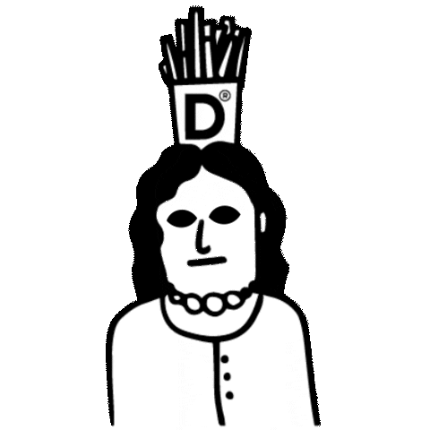 Fries Sticker by Devor.me