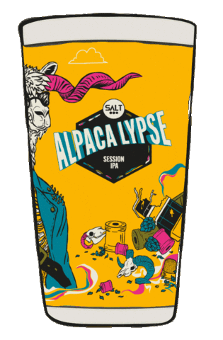 Salt Session Ipa Sticker by Alpacalypse Session IPA