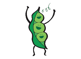 Party Like A Pea Sticker by Party Peas