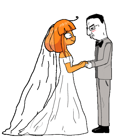 Marriage Wojak Sticker
