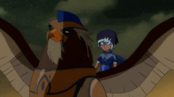 mysticonsofficial action flying griffin swoop GIF