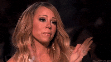 mariah carey clapping GIF by RealityTVGIFs