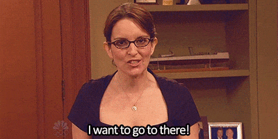 excited tina fey GIF