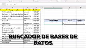 carloseduardomartinezpadill excel functions vlookup base de datos GIF