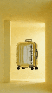 Exploding suitcase
