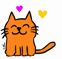 Cat Hearts GIF by Debbie Ridpath Ohi
