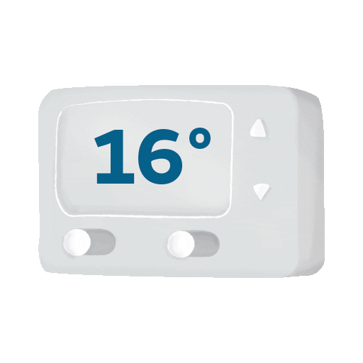 Button Temperature Sticker by Naturgy Experience