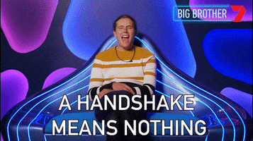 Handshake Ari GIF by Big Brother Australia