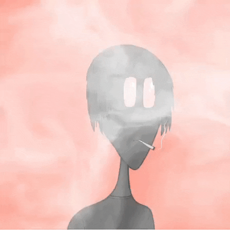 Smoke Smoking GIF by Lonely Aliens
