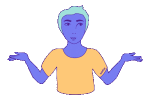 Dude Shrug Sticker by wefox