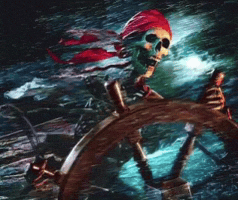 Skeleton Pirate GIF