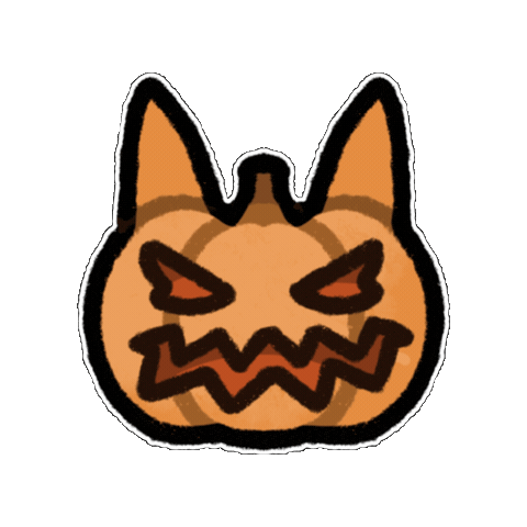 Cat Halloween Sticker