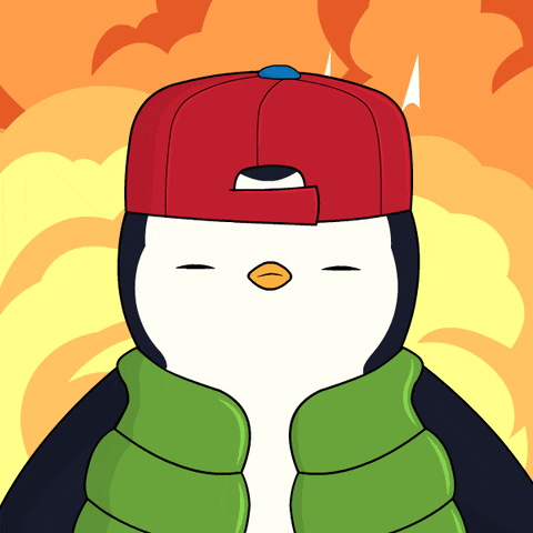 On Fire Omg GIF by Pudgy Penguins