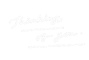 Think Thinking Of You Sticker