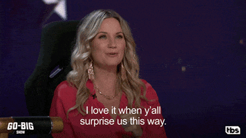 Excited Jennifer Nettles GIF by TBS Network