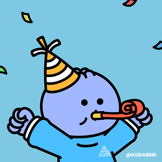Celebrate Happy Birthday GIF by Kudaberi by Kudaberi