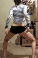 sexy butt girl GIF