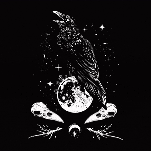 The Crow Crying GIF