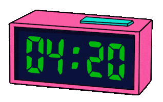 Alarm Clock Smoke Sticker