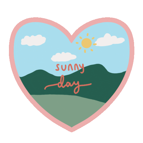 Blue Sky Sun Sticker