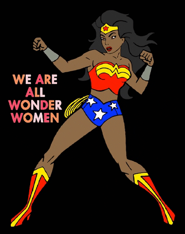 12minigifs4u wonder women we are all wonder women black strong and proud GIF