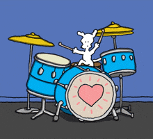 Drums Drumming GIF by Chippy the Dog
