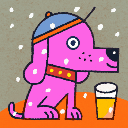 Dog Drinking GIF by phildekem