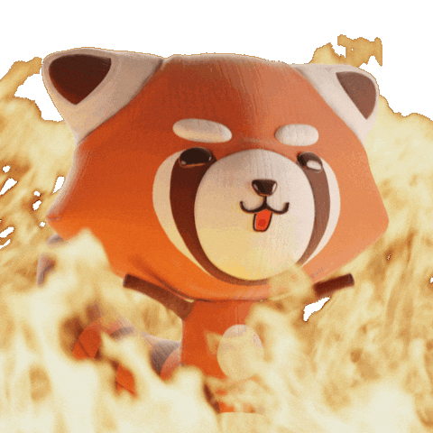 Red Panda Laughing GIF by The Plooshies