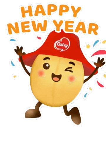 New Year Oat Sticker by Oatsy Indonesia