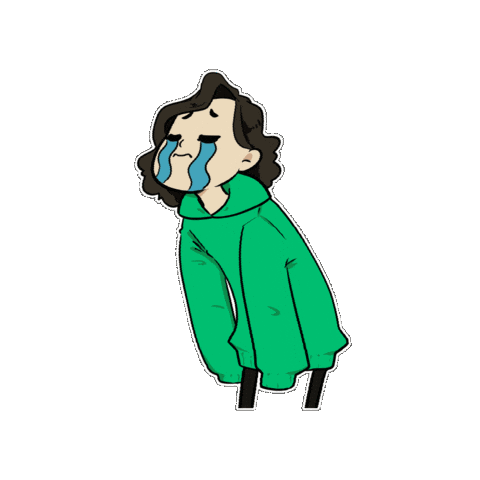 Sad Crying Sticker