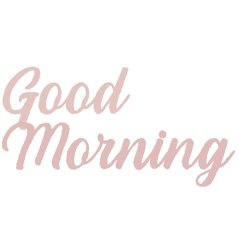 Good Morning Pink Sticker