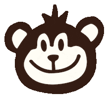 Monkey Smile Sticker by yomuzmuz