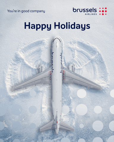 Christmas Snow GIF by Brussels Airlines