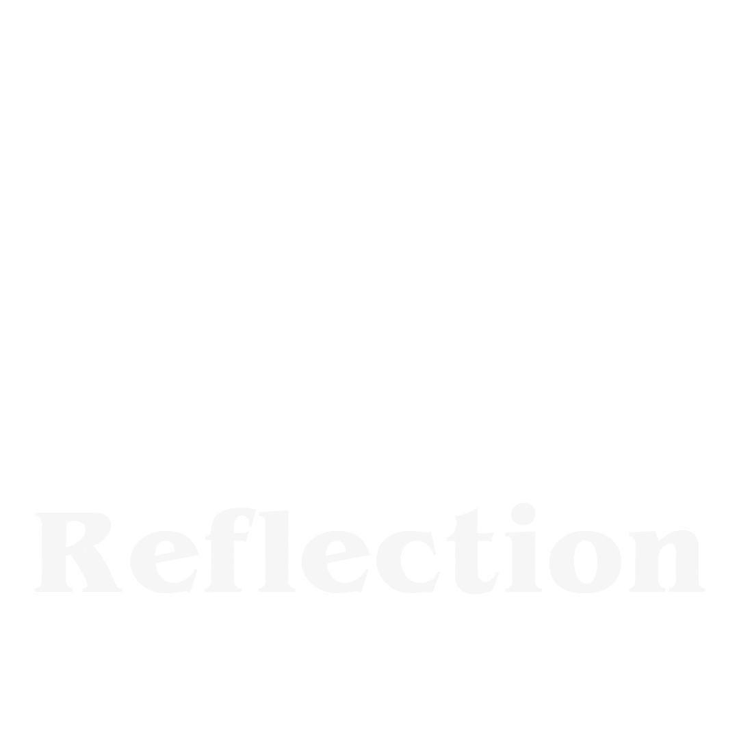 Reflection Sticker by Artists Simply Human