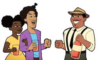 Rum Punch Bottle Sticker by Pop's Punch