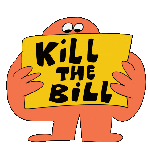 Protesting Kill The Bill Sticker by Steven Kraan