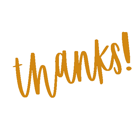 Thanks Calligraphy Sticker