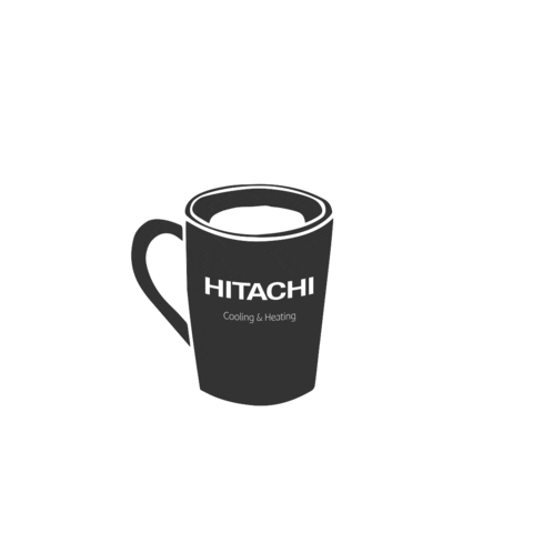 Tea Time Coffee Sticker by Hitachi Cooling & Heating