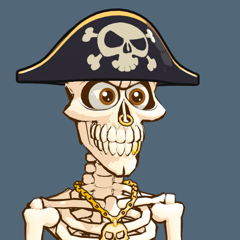 Hello Sailor Skull GIF by mattbag3d