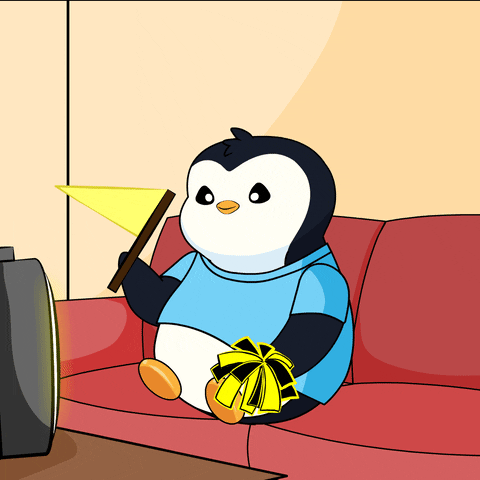 Happy Michigan Wolverines GIF by Pudgy Penguins