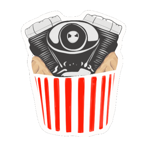 Chickenrick Sticker by Spark Cycleworks